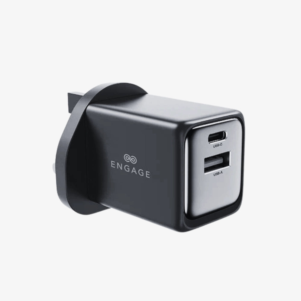 Engage 45W Dual Port GaNII Fast Charger – USB-C + USB-A