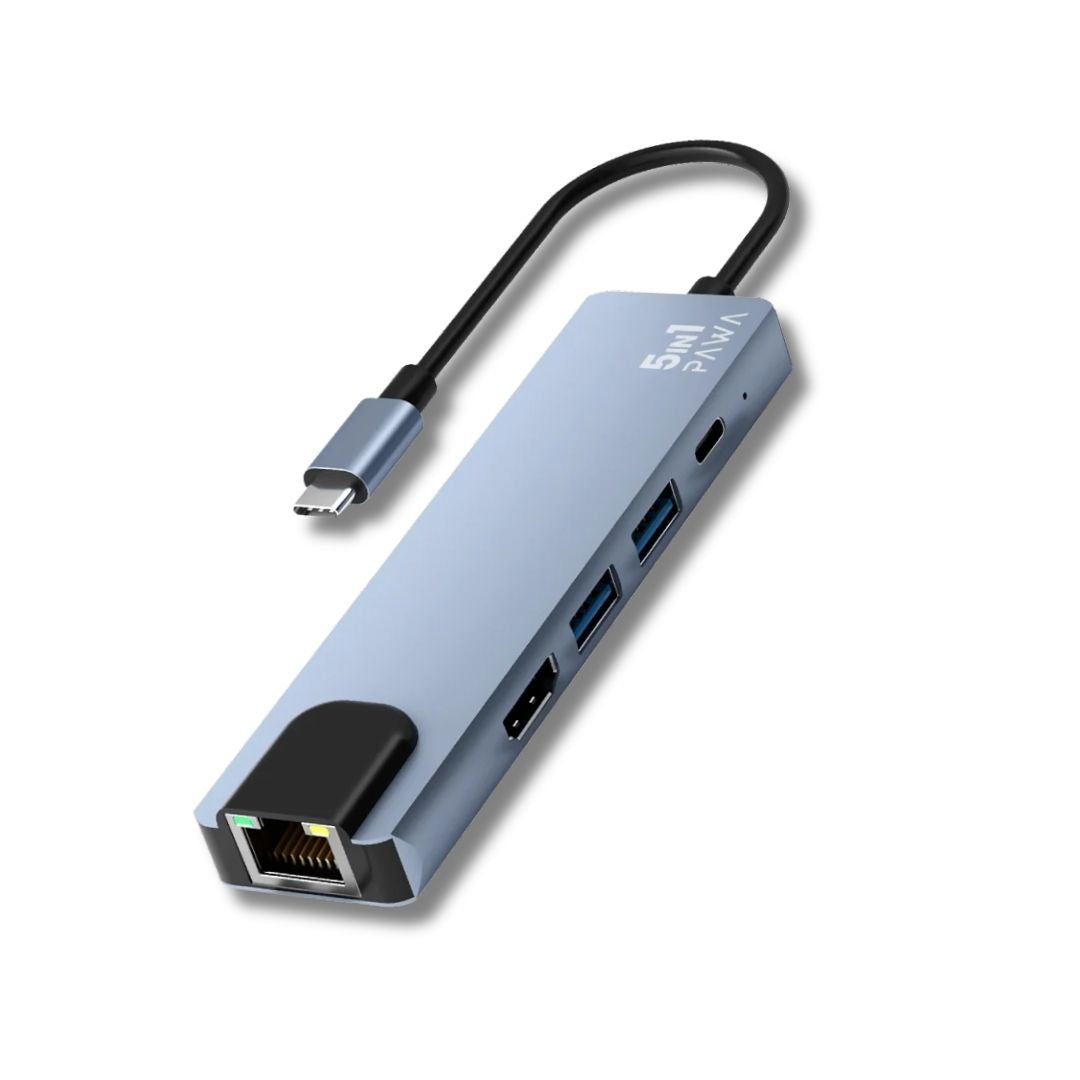 Pawa Metal Shell USB-C Hub Series — Grey