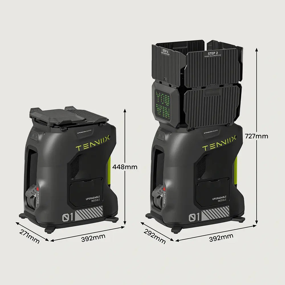 Tenniix Pro AI Ball Machine (Pre-Order) close-up - Ball Launcher | Buy Online in Kuwait | Pro Sports Kuwait