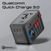 Promate TripMate GaN100 100W Travel Adapter