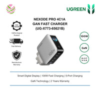 Ugreen X773 100W 5 Port GaN Charger with Display