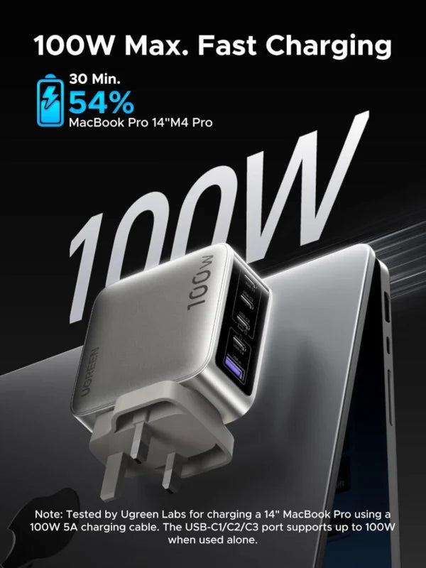 Ugreen X773 100W 5 Port GaN Charger with Display