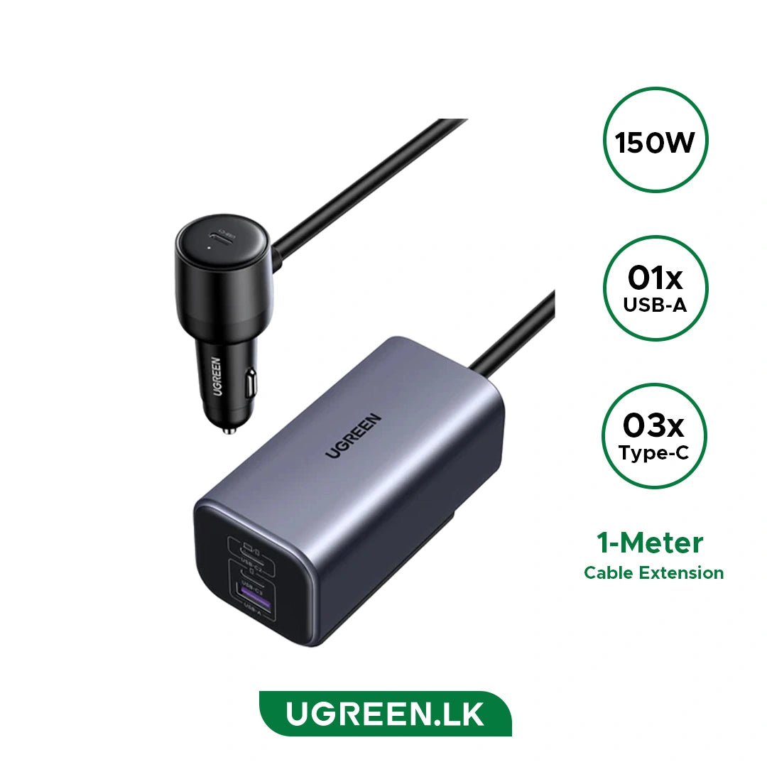 UGREEN EC706 4-Port GaN Fast Car Charger