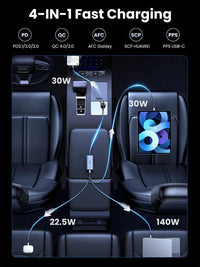 UGREEN EC706 4-Port GaN Fast Car Charger