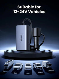 UGREEN EC706 4-Port GaN Fast Car Charger