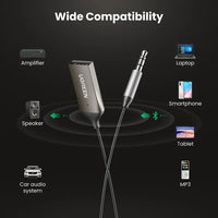 UGREEN CM309 Bluetooth Car Receiver Aux Adapter with Mic