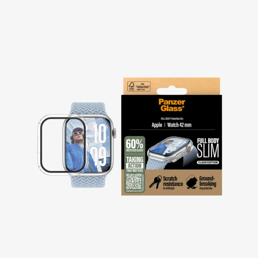 PanzerGlass® Snappie Full Body Slim Transparent Apple Watch Series 10
