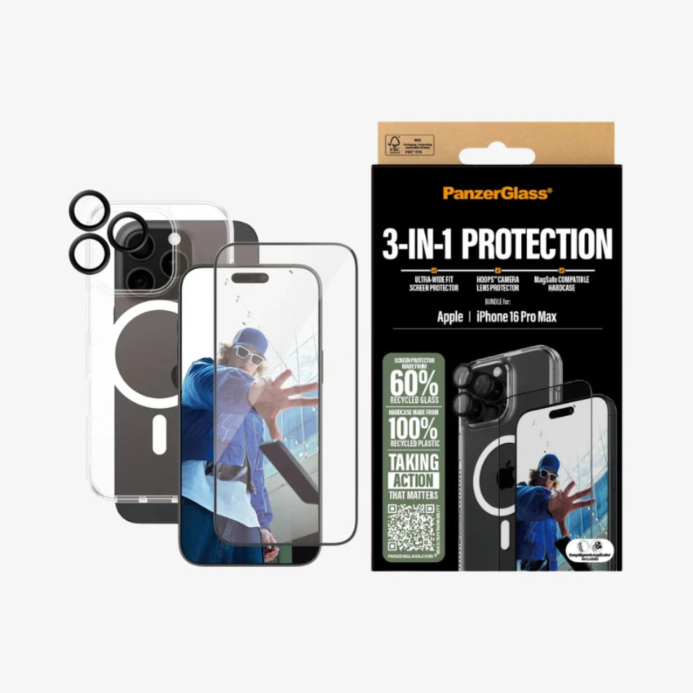 PanzerGlass® 3-in-1 Protection Pack