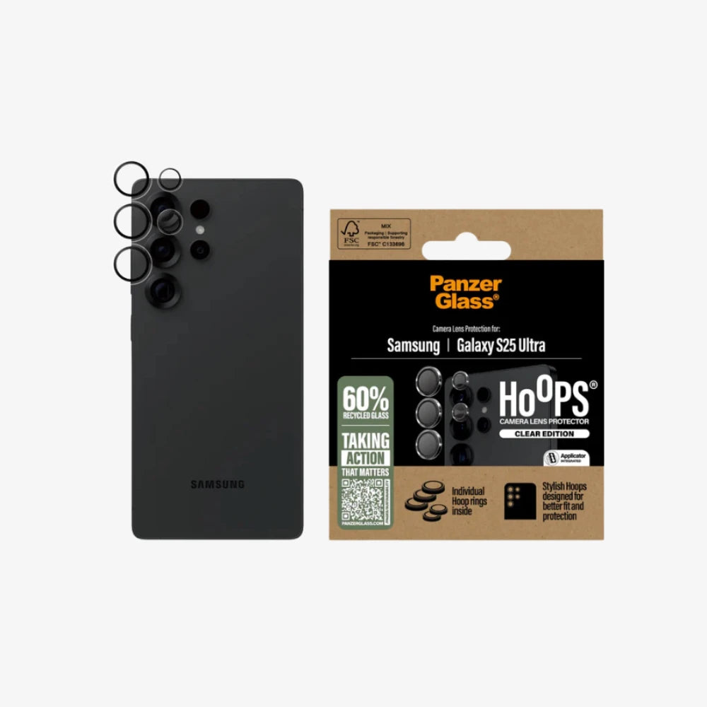 PanzerGlass® Transparent Camera Lens Protector Samsung Galaxy S25 Ultra