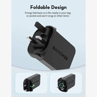 RAVPower PD Pioneer 65W Dual USB-C GaN Wall Charger