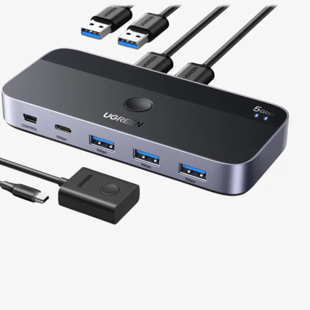 UGREEN USB 3.0 Switch 2 Computers Sharing USB C & A Devices