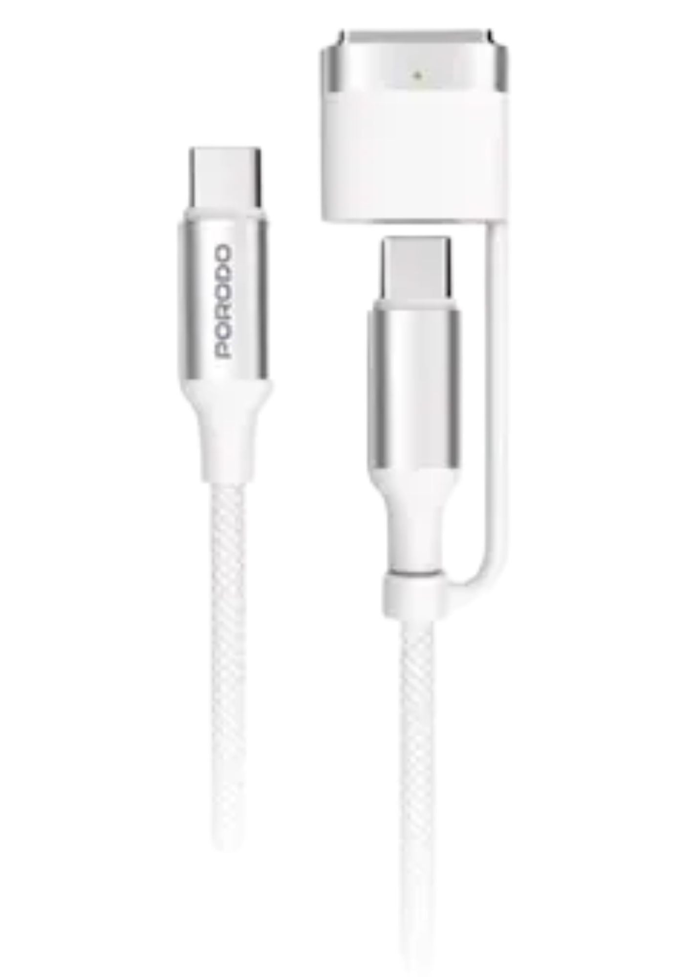 Porodo 2-in-1 MagSafe 3 Charging Cable 1.2m