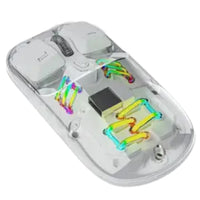 Porodo Transparent Mouse 2.4G and Bluetooth Dual Mode