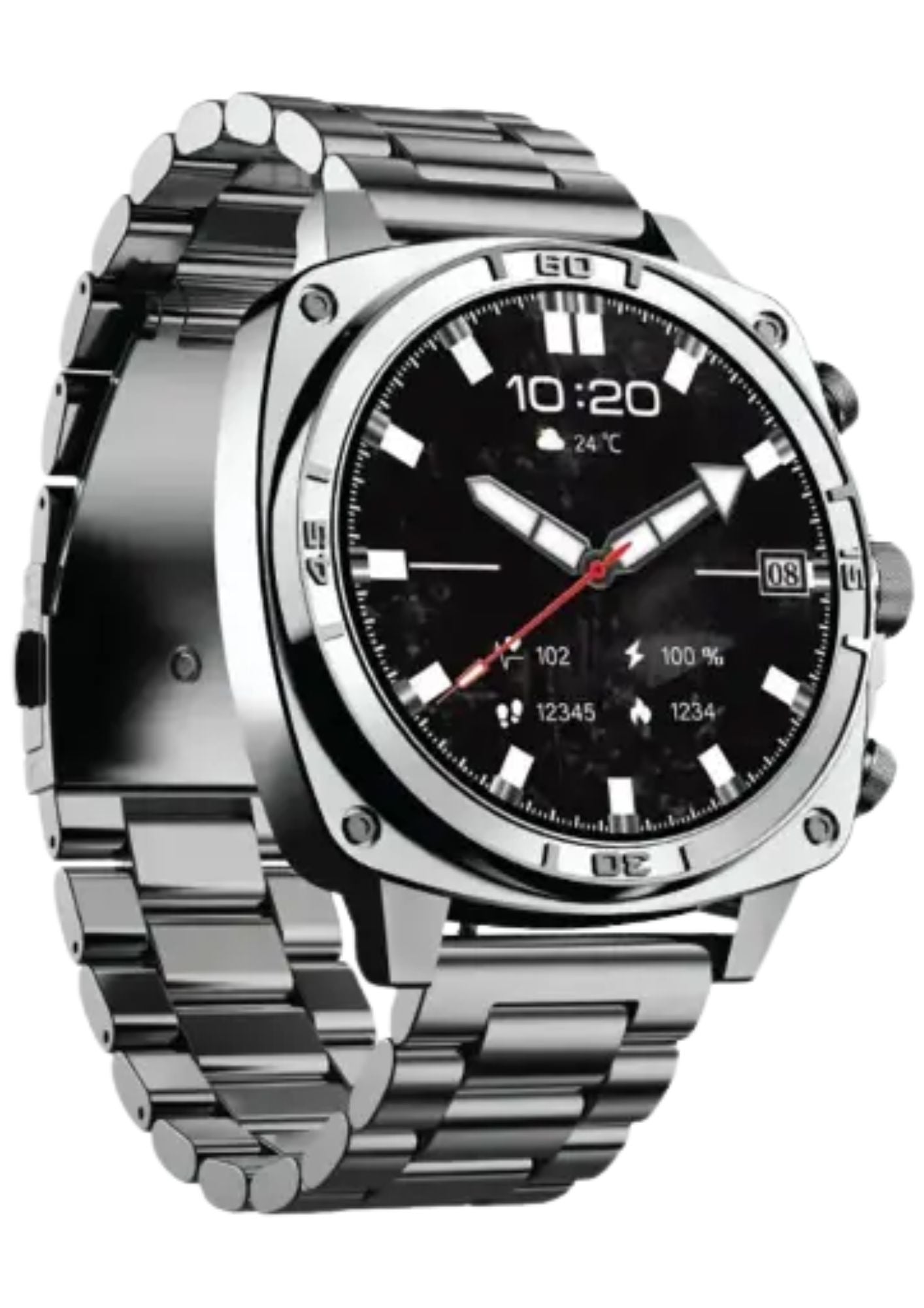 Porodo Chrono Steel Smart Watch