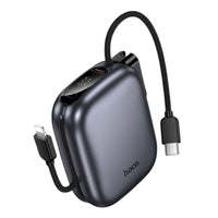 HOCO Q49 PD20W 10000mAh Power Bank with Built-In Cable