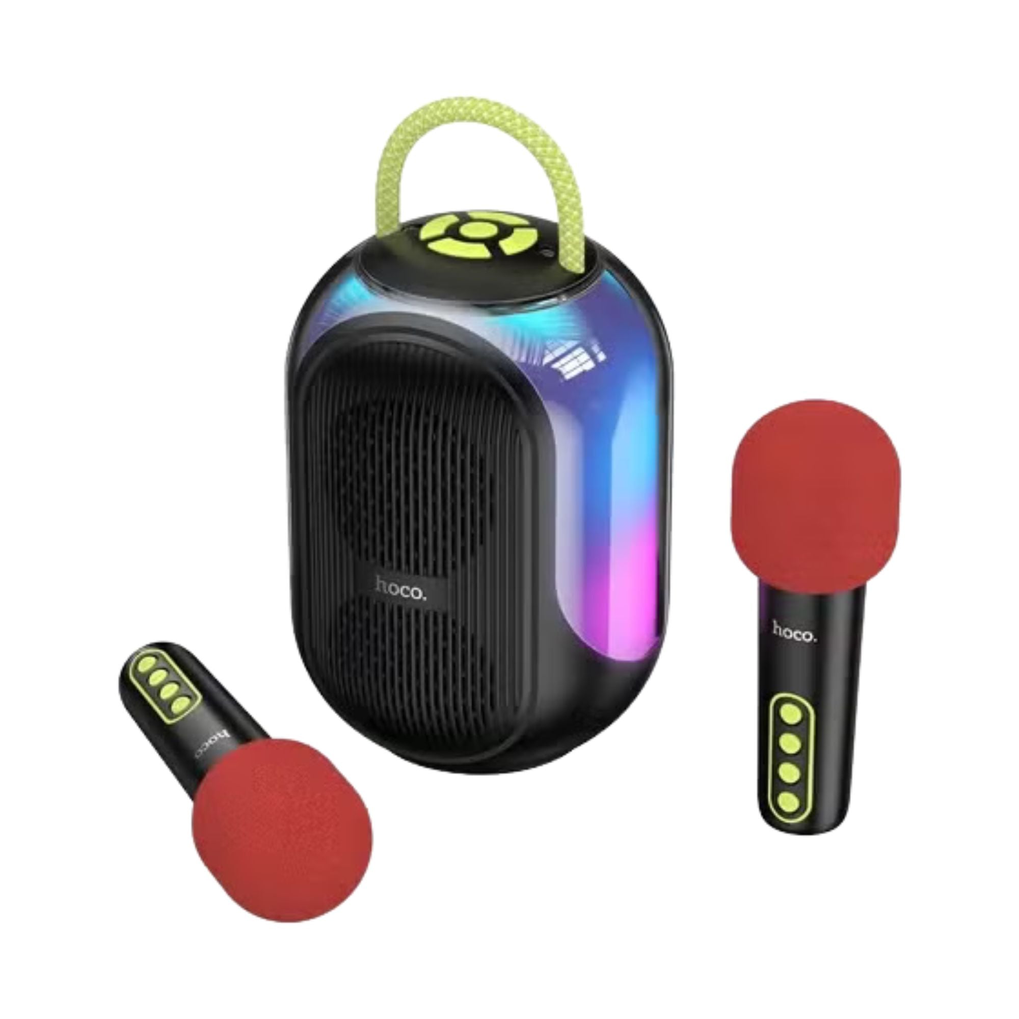 HOCO DS68 RGB Bluetooth Speaker with Dual Wireless Microphones