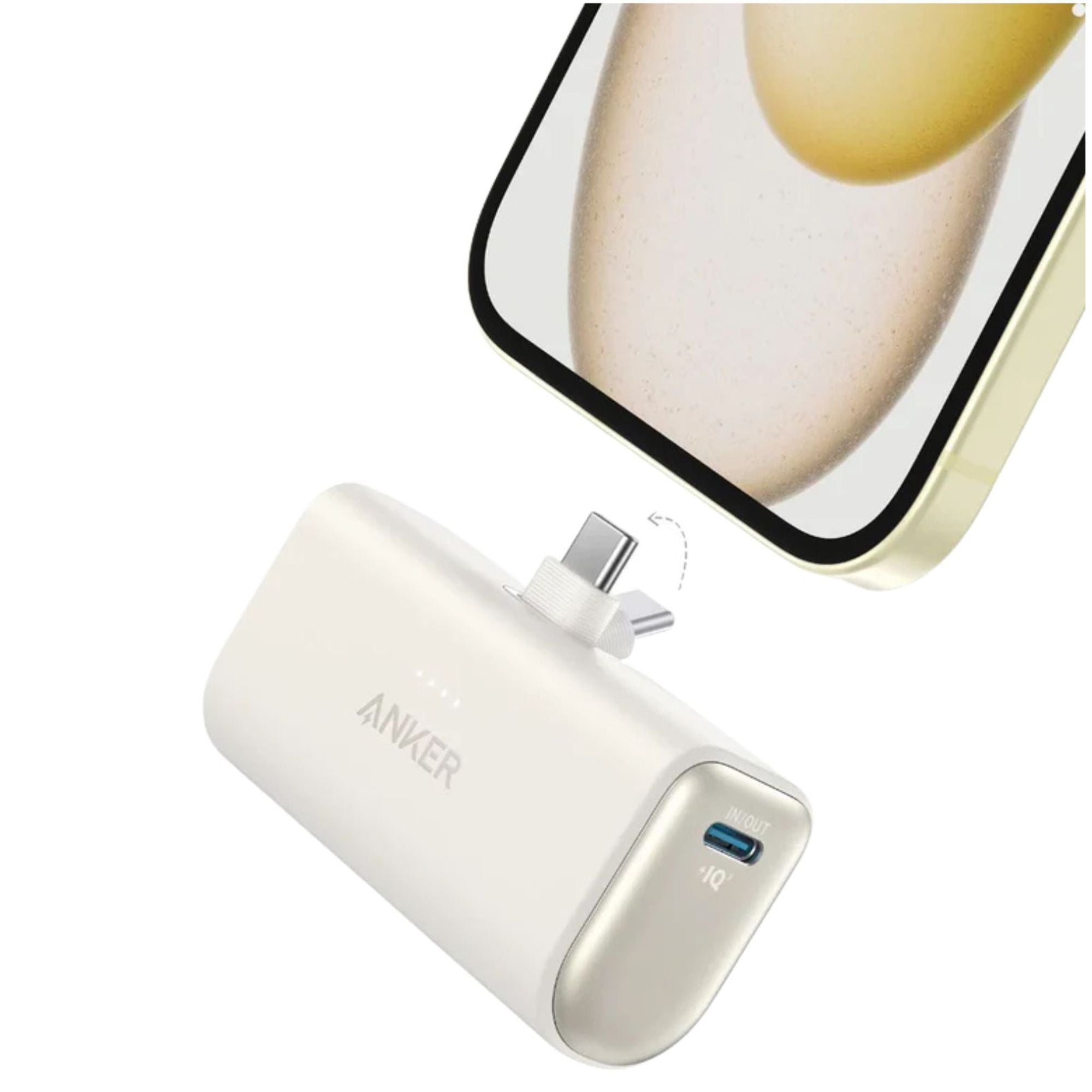 Anker Nano Power Bank 5000mAh 22.5W with Built-In Foldable USB-C Connector