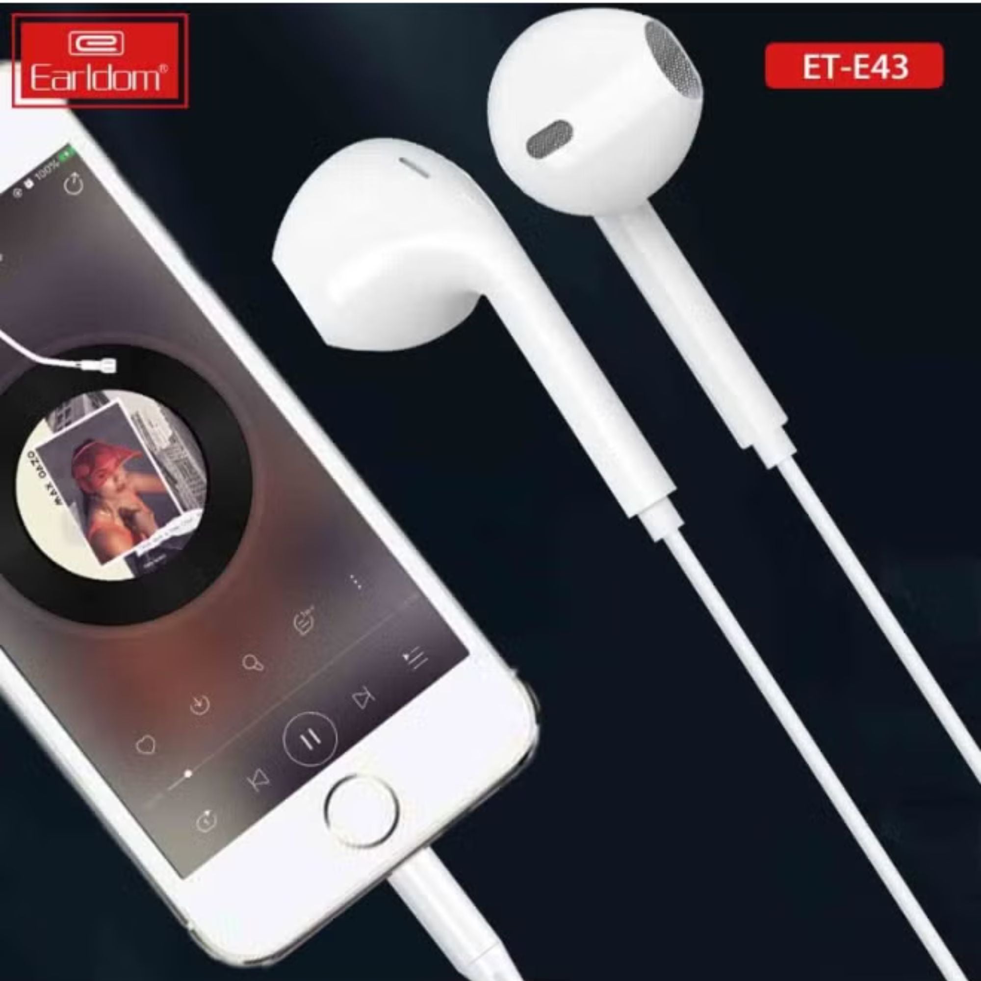 Earldom E43 Wired Earphones With Microphone