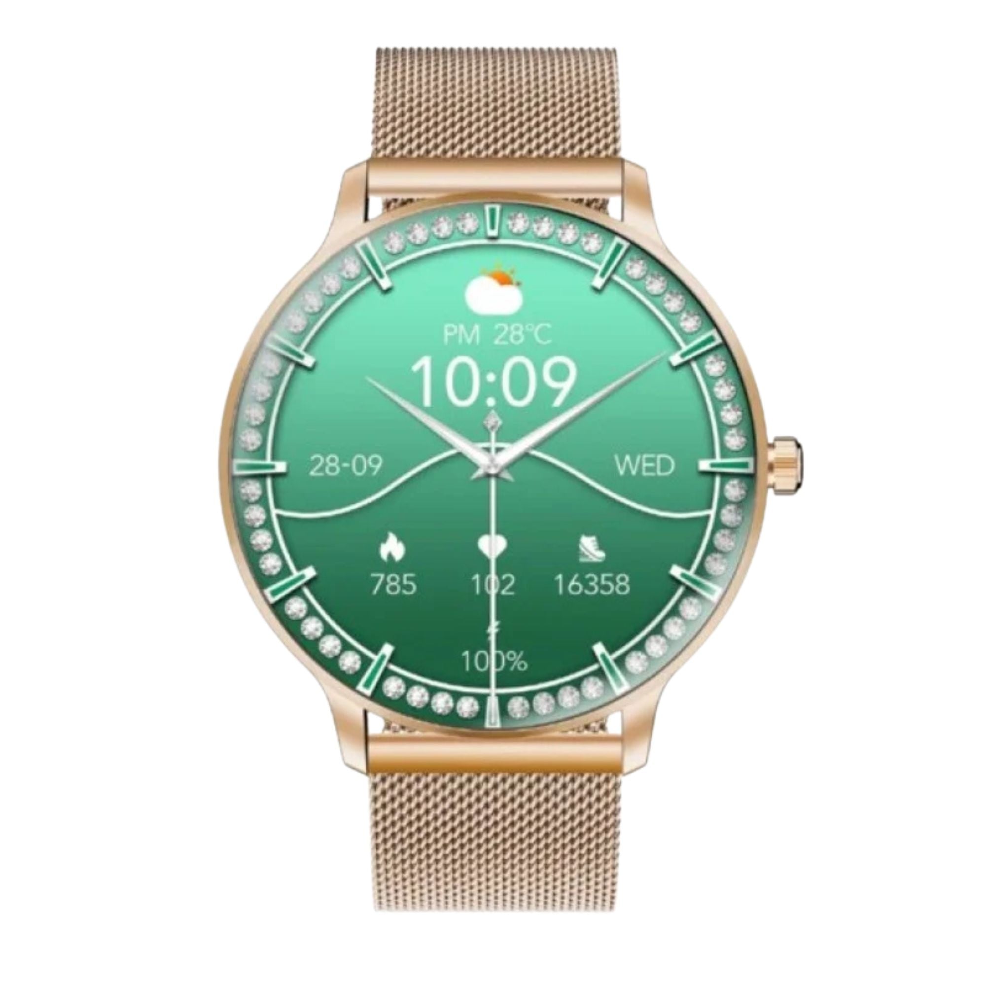 Promate xWatch-US13 1.32" Curved AMOLED Fitness Tracker Smartwatch