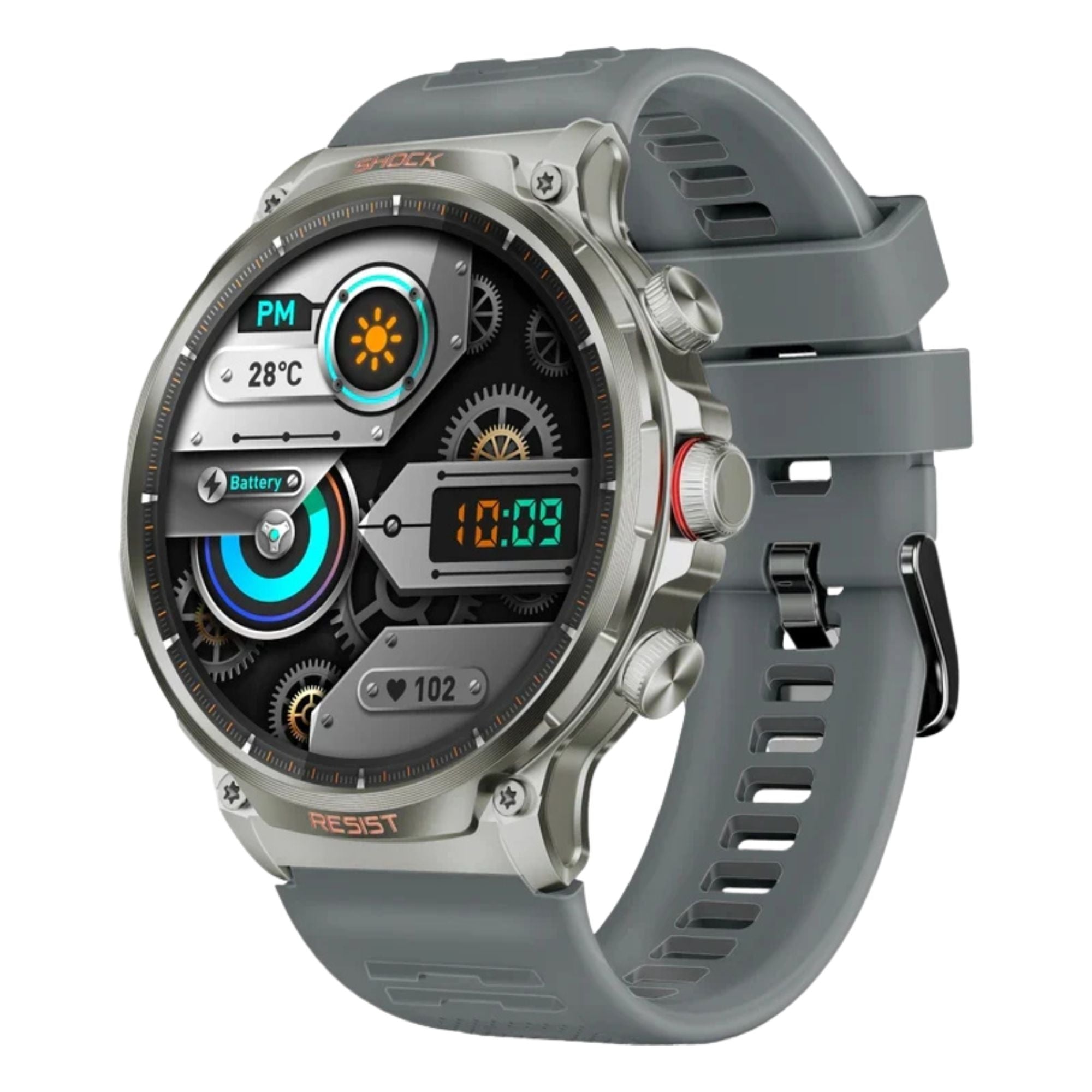 Promate xWatch-R20 1.85" Round Fitness Tracker Smartwatch