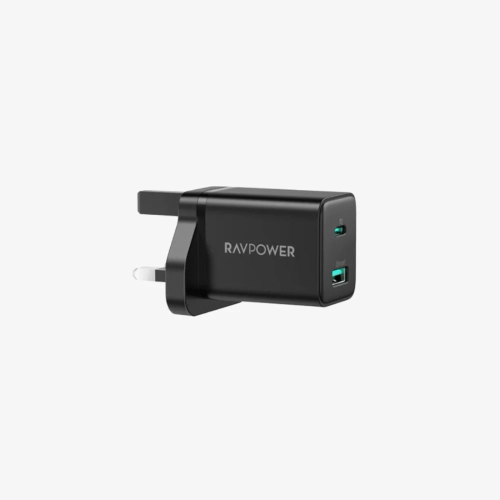 RAVPower 30W Dual-Port PD + iSmart Wall Charger