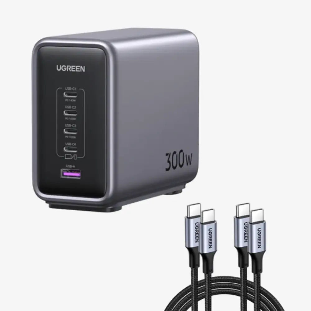 UGREEN Nexode 300W USB C GaN Charger-5 Ports Desktop