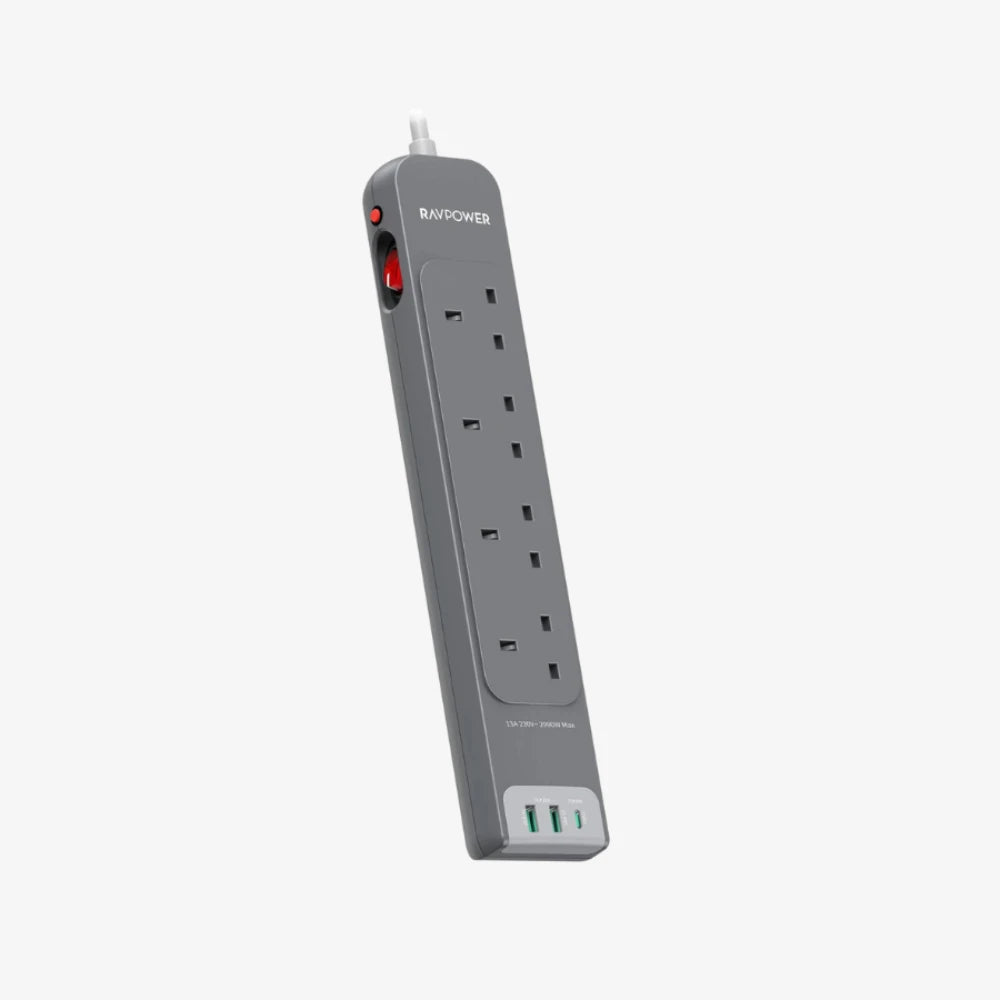 RAVPower 7-in-1 Surge Protected Power Strip with USB-C PD