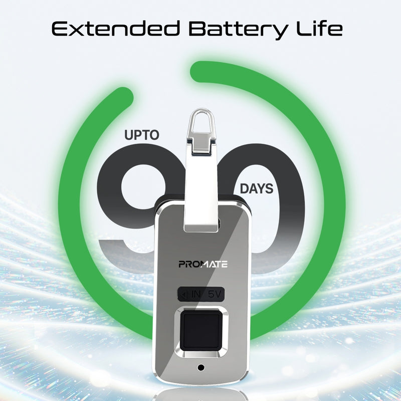 Promate Urban-X Tech Pouch with Biometric Lock & Apple Find My