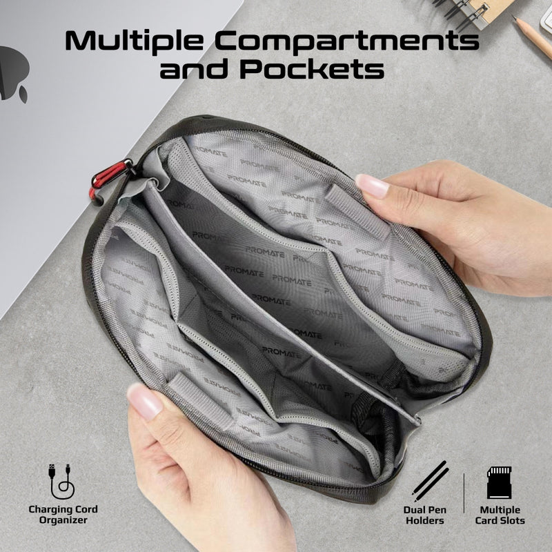Promate Vali Lightweight Tech Organizer Pouch