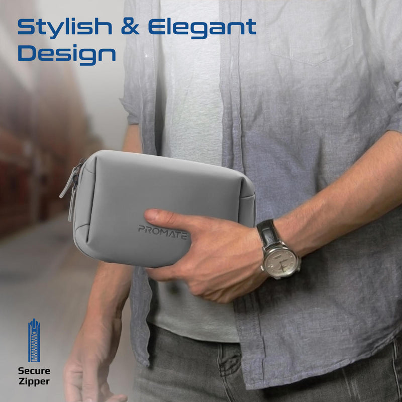Promate Velvena Compact Tech Organizer Pouch