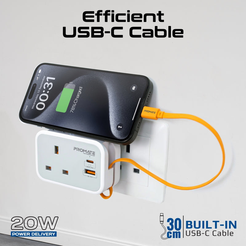 Promate VersaSocket 6 in 1 AC Socket Charger
