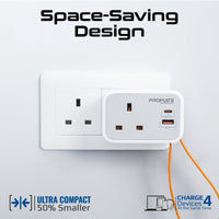 Promate VersaSocket 6 in 1 AC Socket Charger