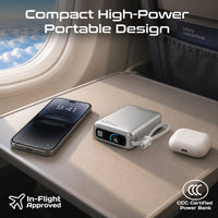 Promate Volta-45 20000mAh 45W PD Power Bank with Built-In USB-C Cable