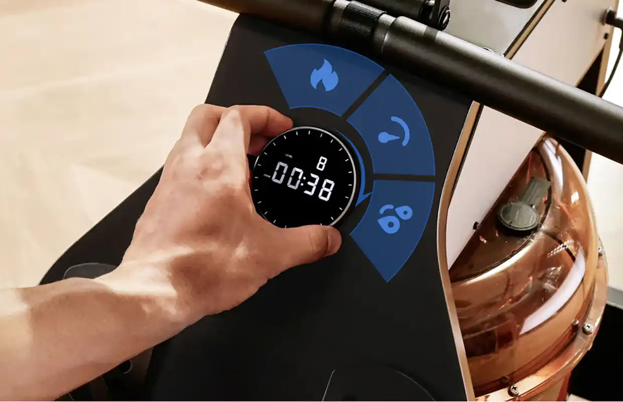 King Smith Tri-Fold Water Rowing Machine - Walnut in use - Rower | Buy Online in Kuwait | Pro Sports Kuwait