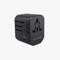 RAVPower 5-in-1 Travel Charging Combo – 10000mAh Power Bank Kit (Black)