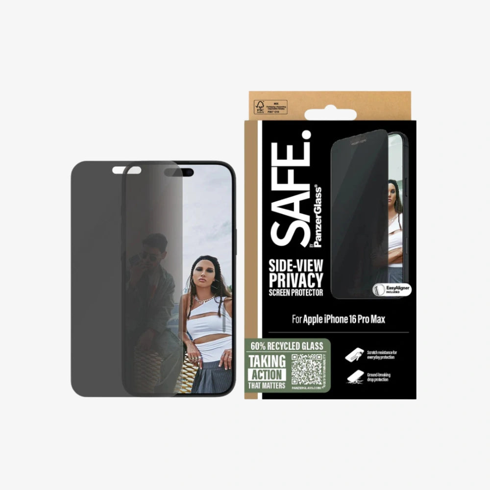 SAFE. by PanzerGlass® Privacy Screen Protector iPhone 16 Series | Ultra-Wide Fit