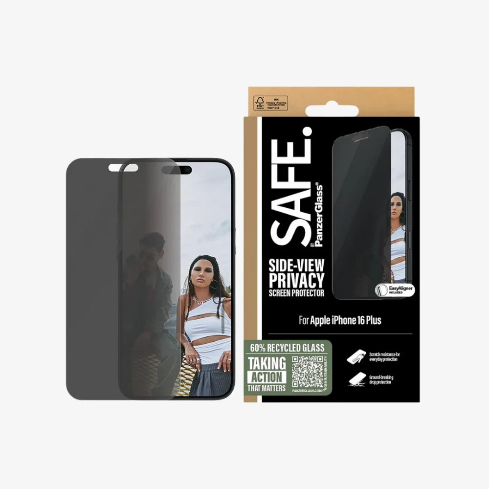 SAFE. by PanzerGlass® Privacy Screen Protector iPhone 16 Series | Ultra-Wide Fit