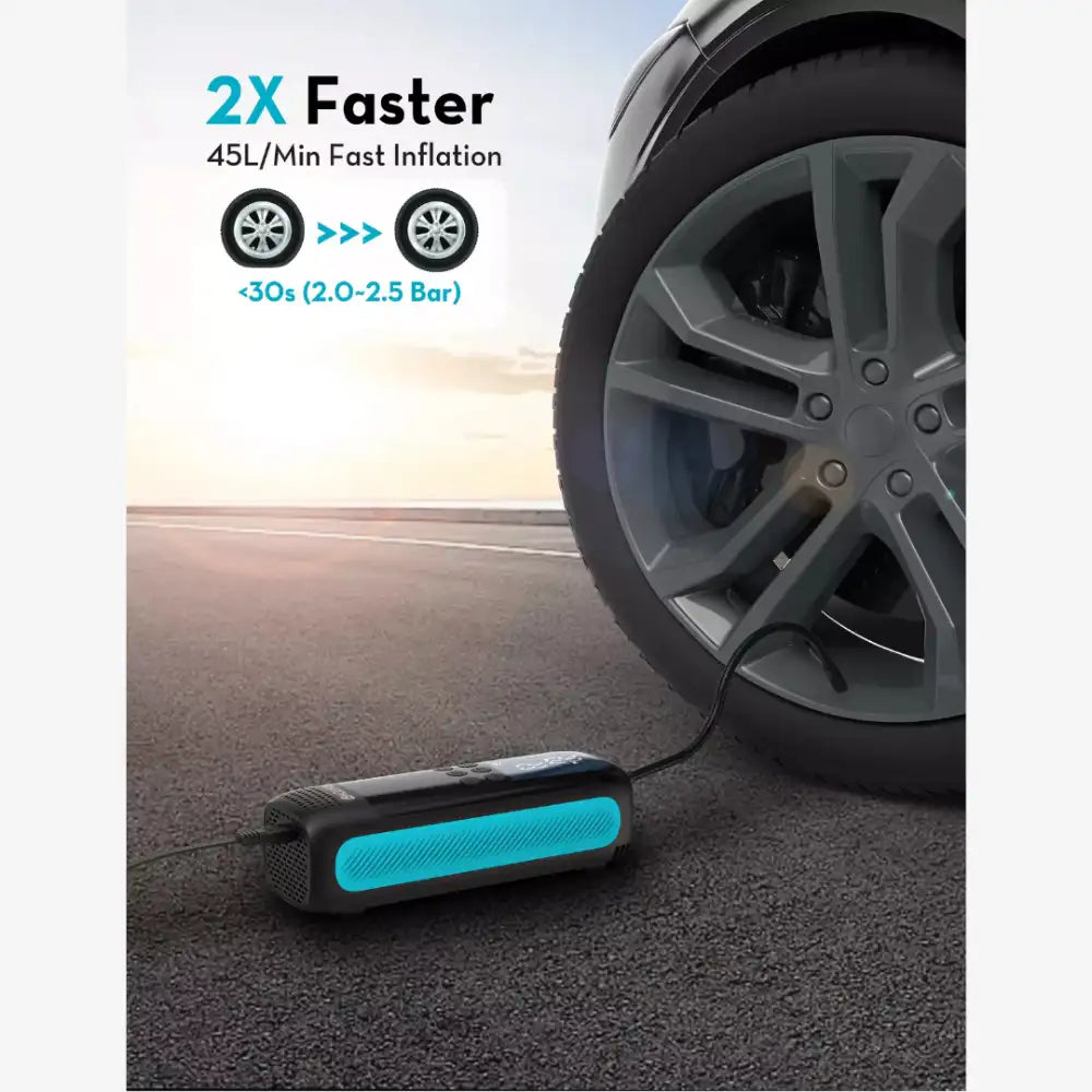 RAVPower Smart Car Tire Inflator Dual Cylinder