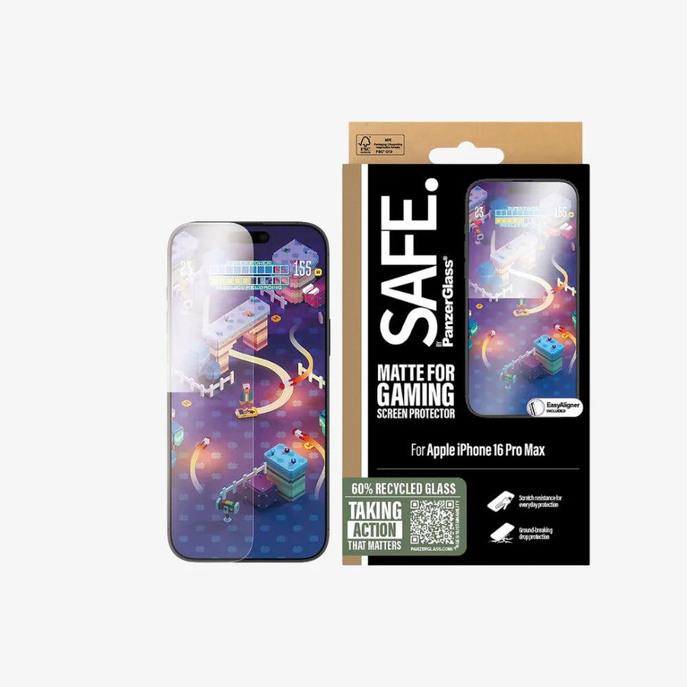SAFE. by PanzerGlass® Gaming Screen Protector For iPhone 16 Pro & iPhone 16 Pro Max – Ultra-Wide Fit