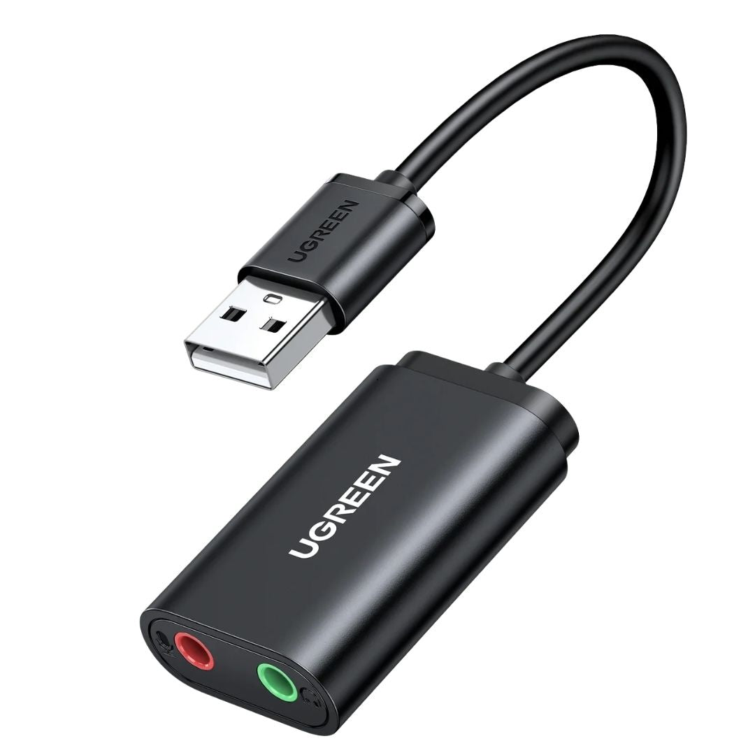 Ugreen US205 USB 2.0 External Sound Adapter Black