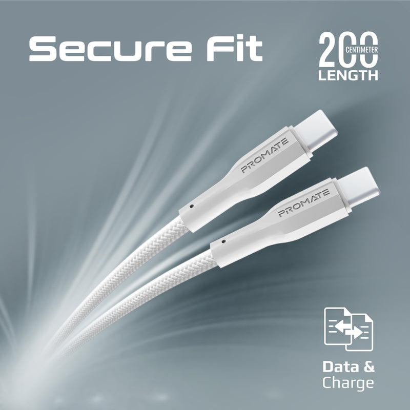 Promate xCord CC200 60W USB C Cable 2m