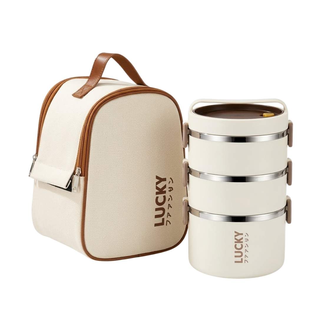 3-Layer Stainless Steel Picnic Lunch Box – YY-304-3