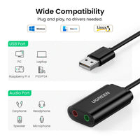 Ugreen US205 USB 2.0 External Sound Adapter