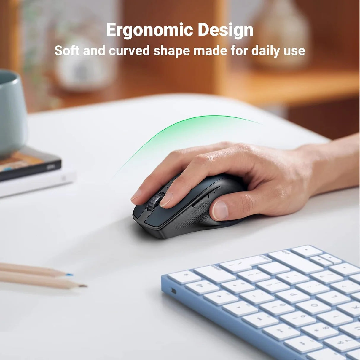 Ugreen MU101 Ergonomic Wireless Mouse