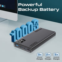 Promate Bolt-10PD Power Bank with 20W PD & 22.5W USB-A