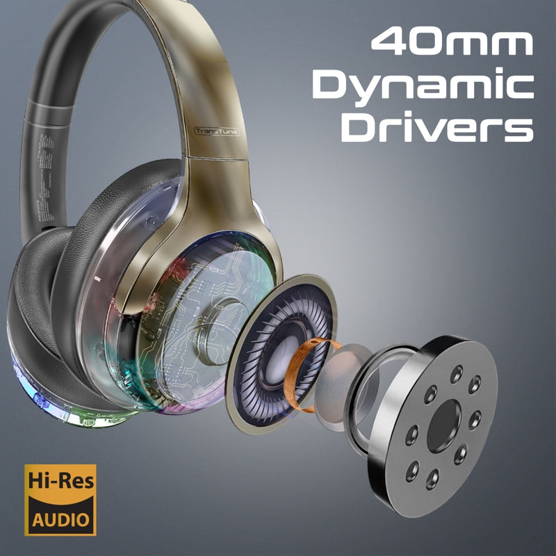 Promate TransTune Transparent ANC Wireless Headphones