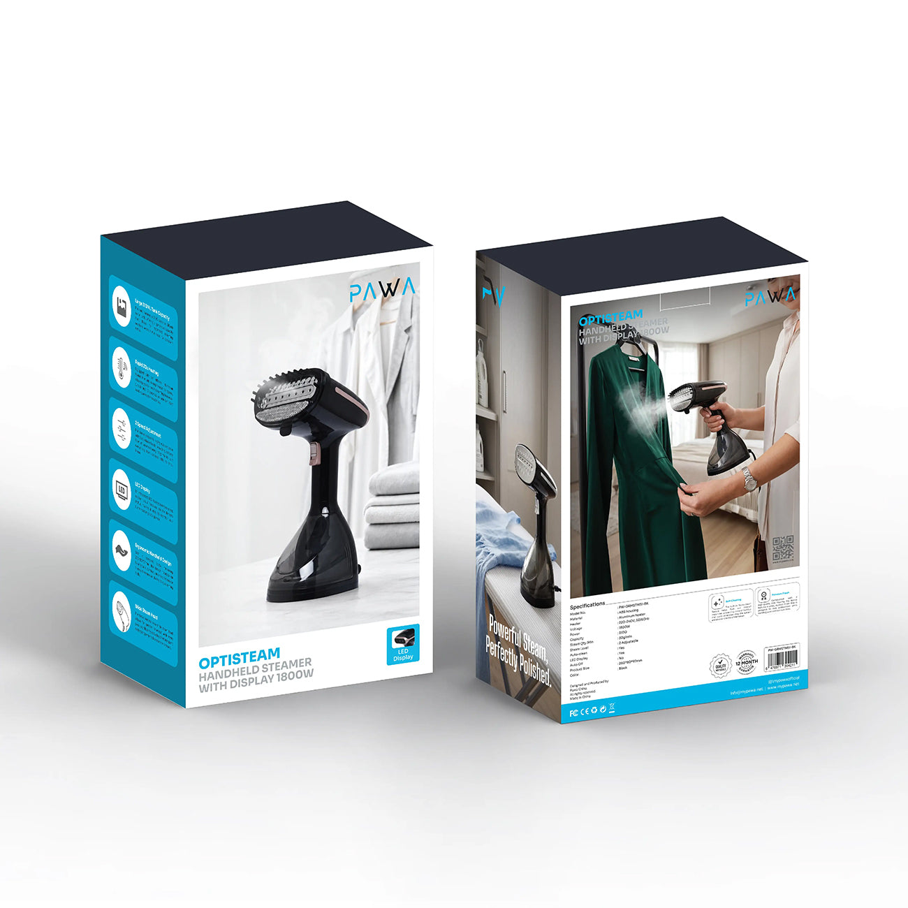 Pawa OptiSteam Handheld Steamer with Display 1800W