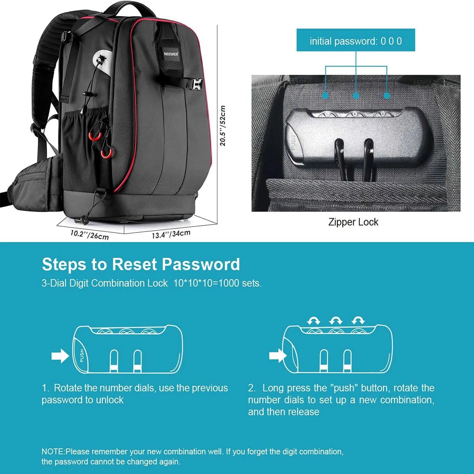 Neewer NW-XJB-D2330 Pro Camera Backpack