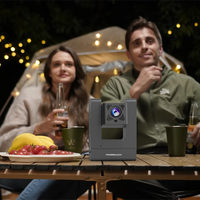 Powerology VisionArc Portable Smart Projector — Full HD Android 12 Gray