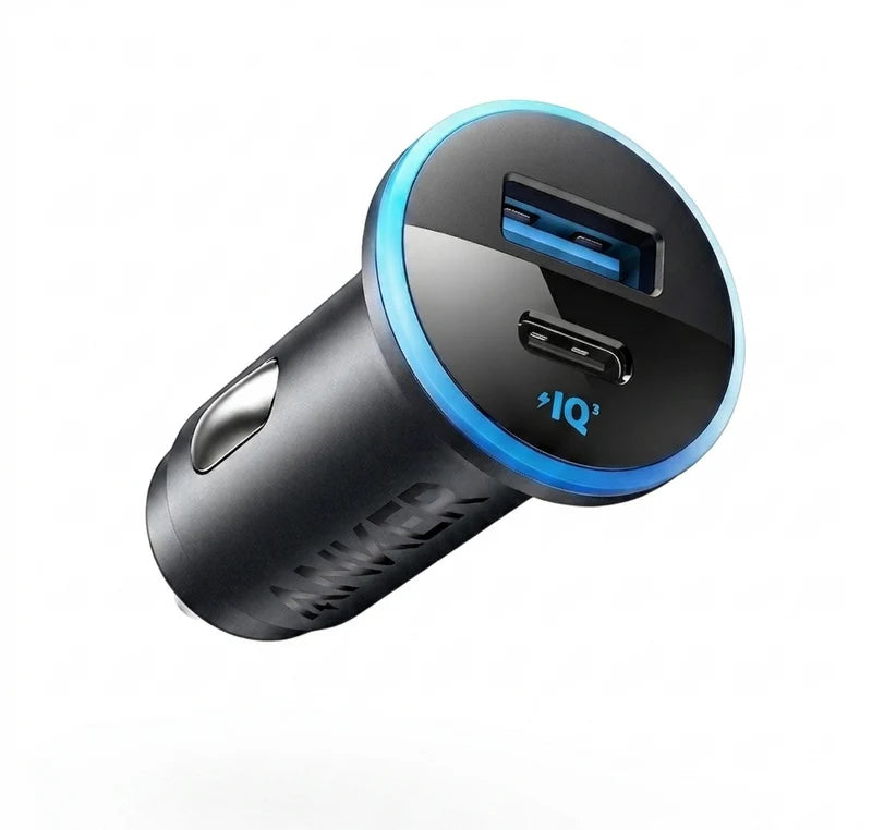 Anker 323 Car Charger (52.5W)- Black